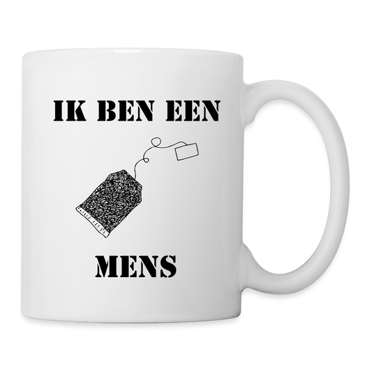 Mug "Ik ben een thee mens" - white