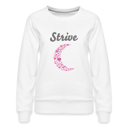 Women’s Idyo Premium Sweatshirt "Strive" - white