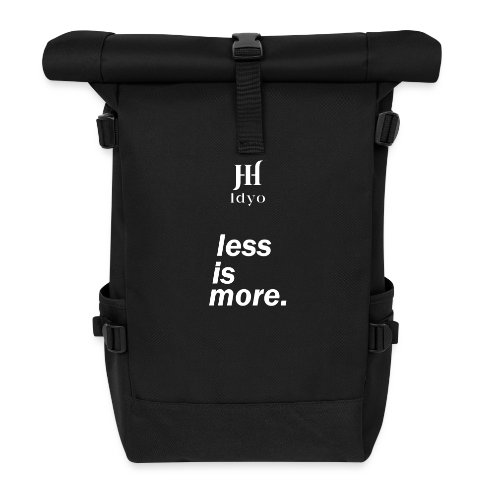 Roll Top Idyo Backpack Less is more" - black