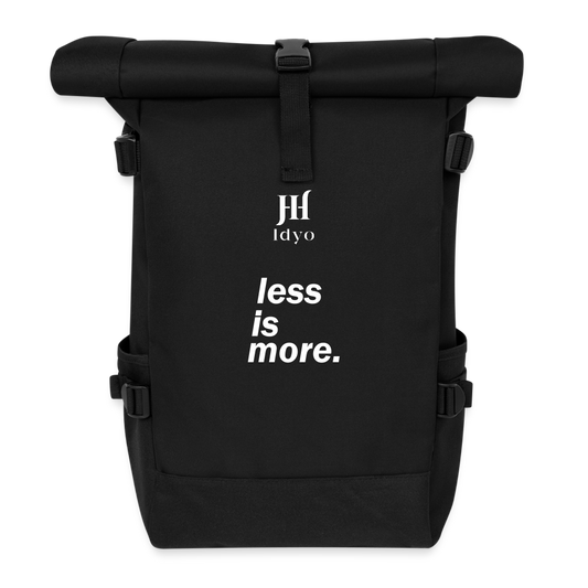 Roll Top Idyo Backpack Less is more" - black