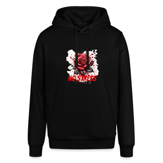 Unisex Organic Idyo Hoodie "No stress" - black
