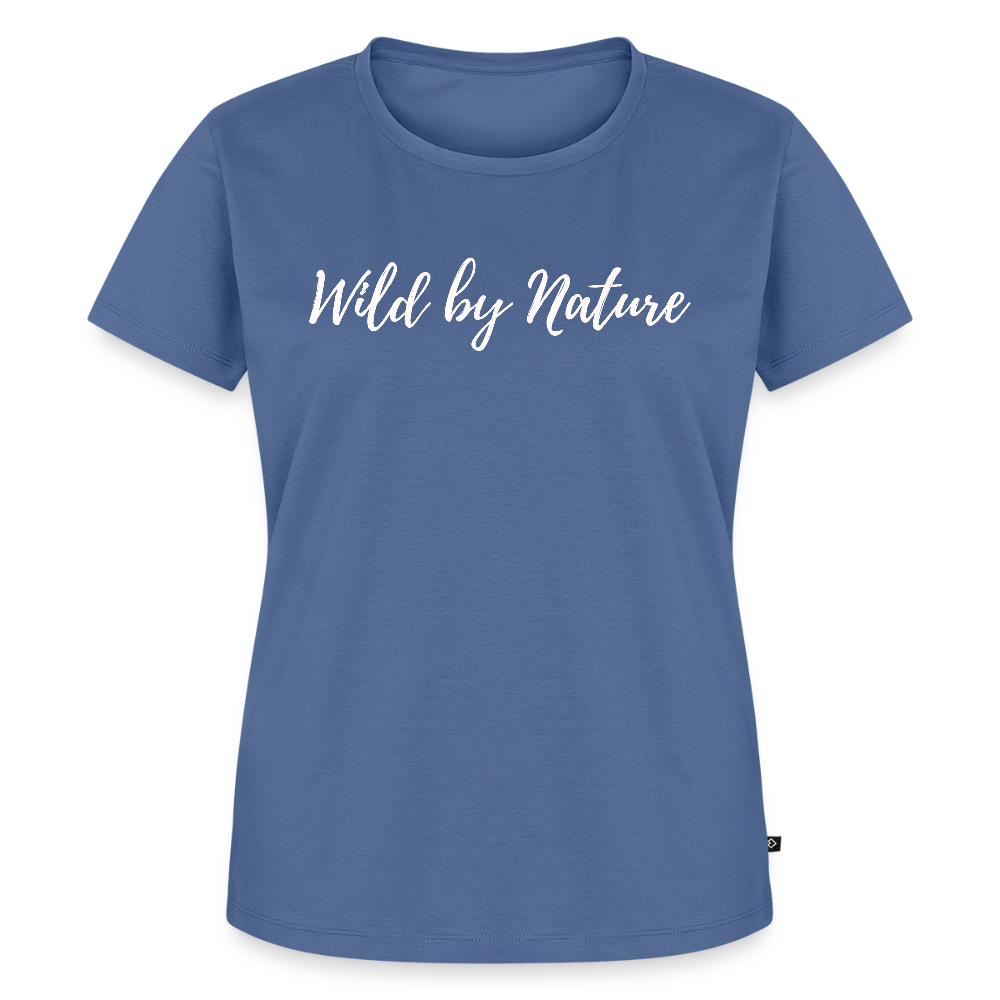 Women’s Idyo T-Shirt "Wild by nature" - stone blue