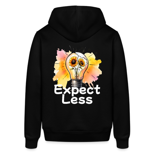 Unisex Organic Idyo Hoodie "Expect less" - black