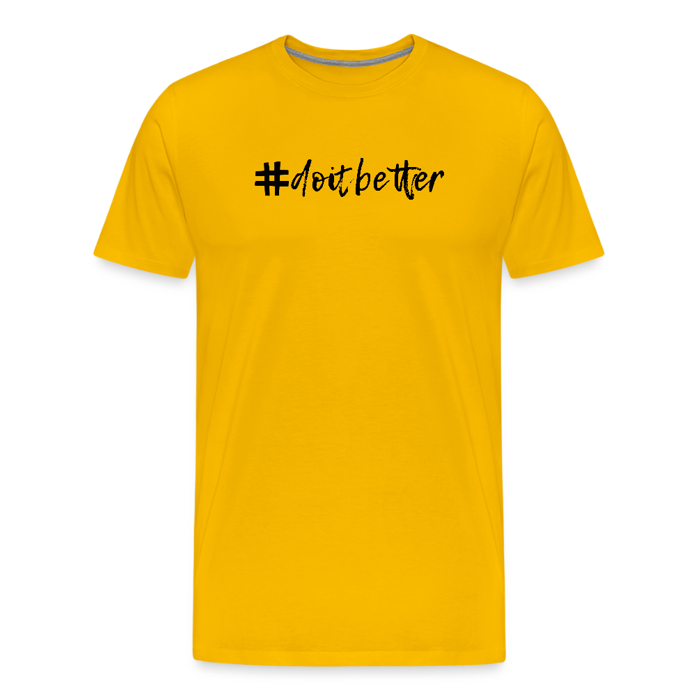 Men’s Idyo T-Shirt "Do it better" - sun yellow