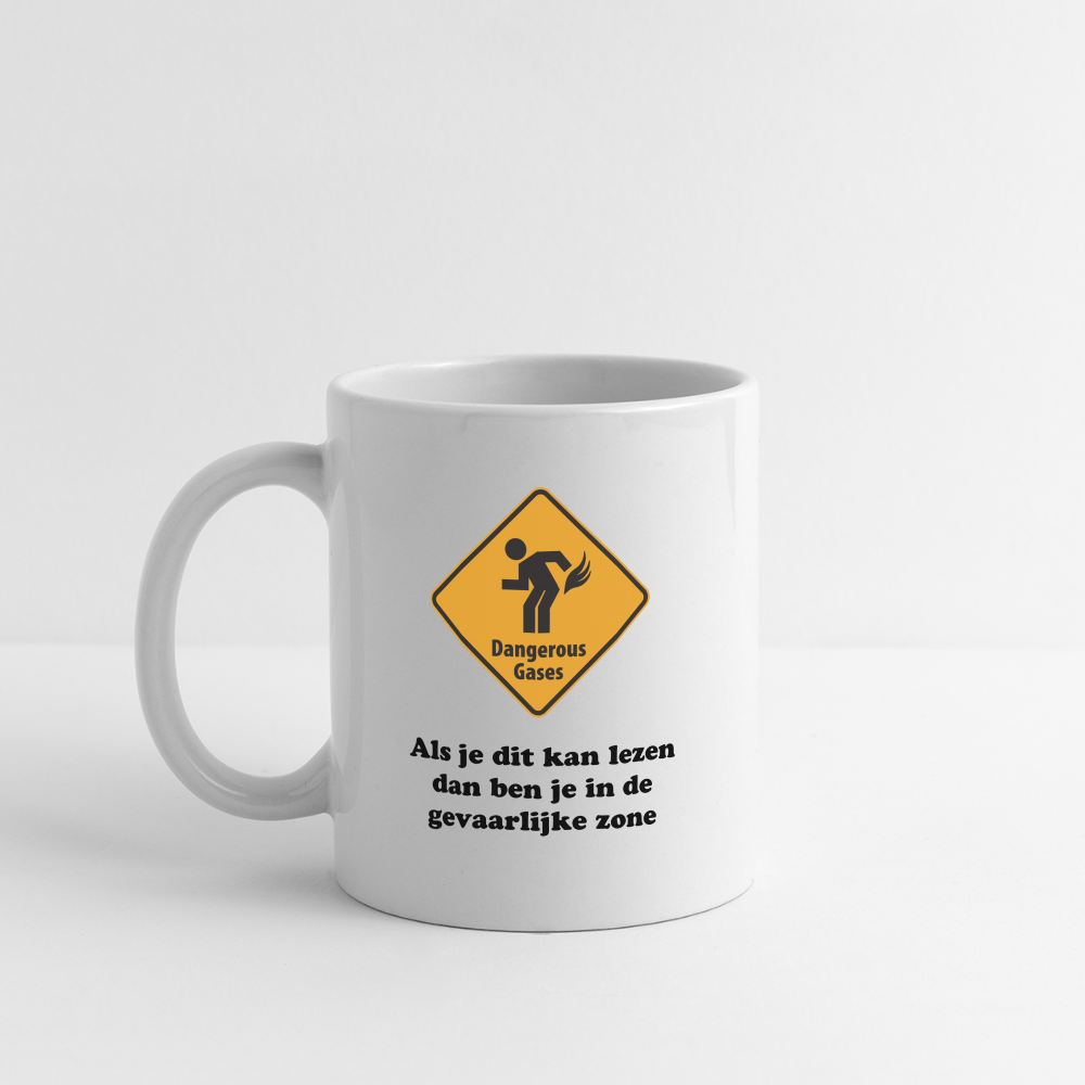 Mug "Dangerous gases" - white