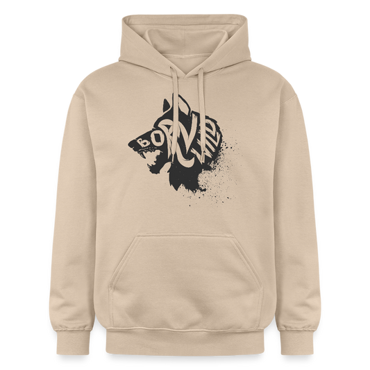 Unisex Softstyle® Midweight Idyo Hoodie "Born Wild" - sand