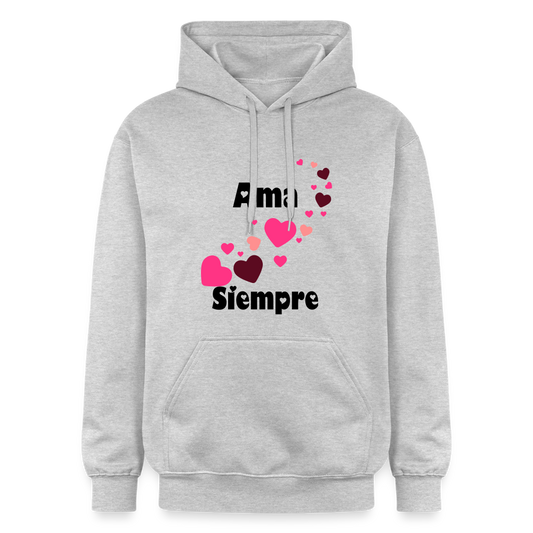 Unisex  Softstyle® Midweight Idyo Hoodie "Ama siempre" - light heather grey
