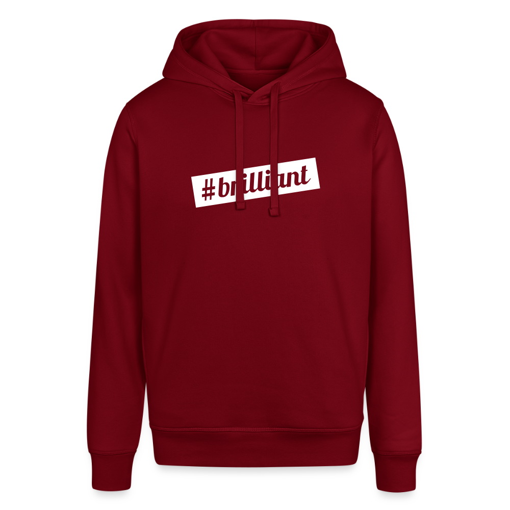 Unisex Organic Idyo Hoodie "Brillant" - burgundy