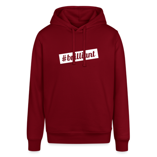 Unisex Organic Idyo Hoodie "Brillant" - burgundy