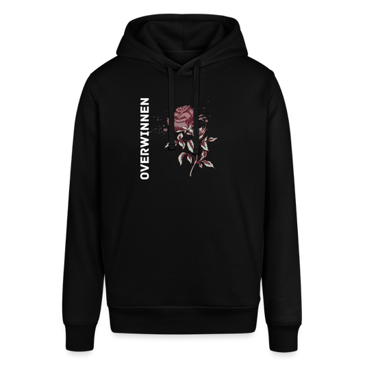 Unisex Organic Idyo Hoodie "Overwinnen" - black