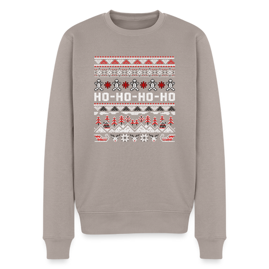 Men’s Sweatshirt "HO-HO-HO-HO" - taupe