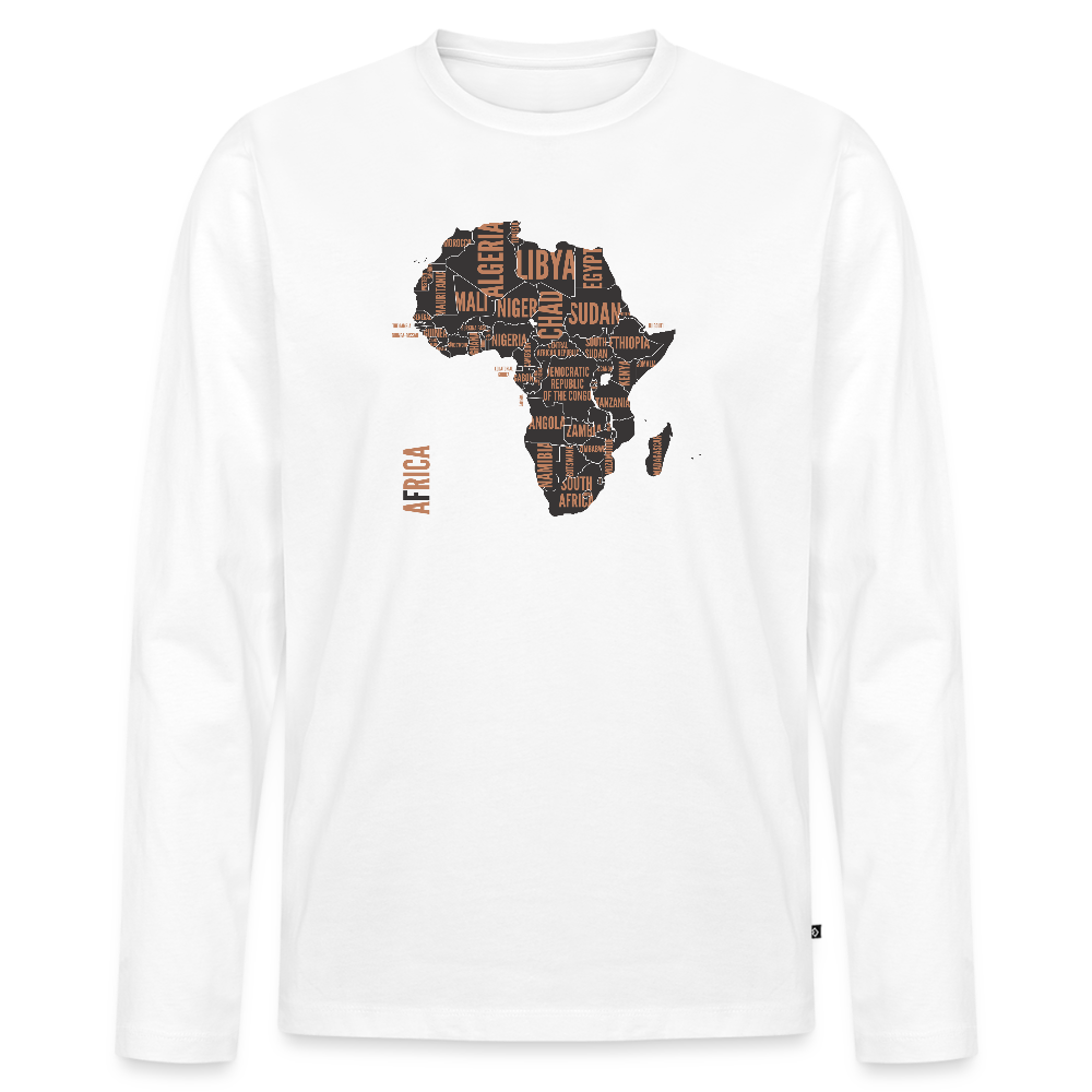 Men's  Idyo Longsleeve Shirt "Africa" - white
