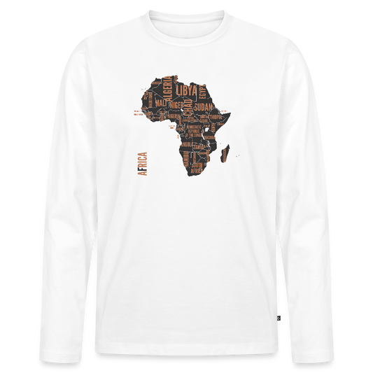 Men's  Idyo Longsleeve Shirt "Africa" - white