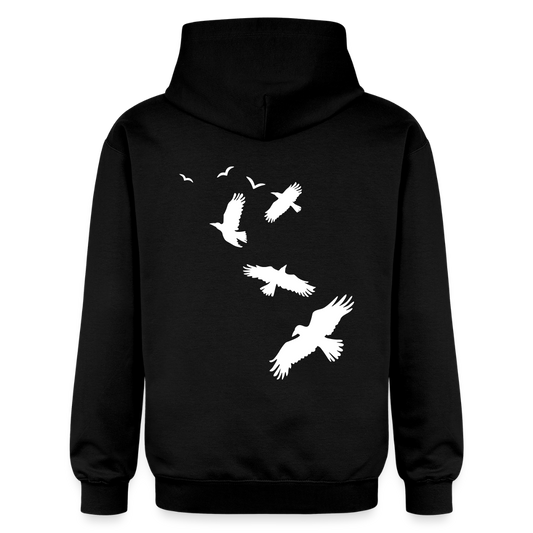 Unisex Softstyle® Midweight Idyo Hoodie "Birds" - black