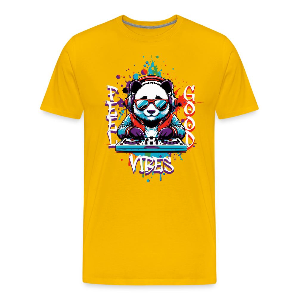 Men’s Idyo T-Shirt "Feel good vibes" - sun yellow