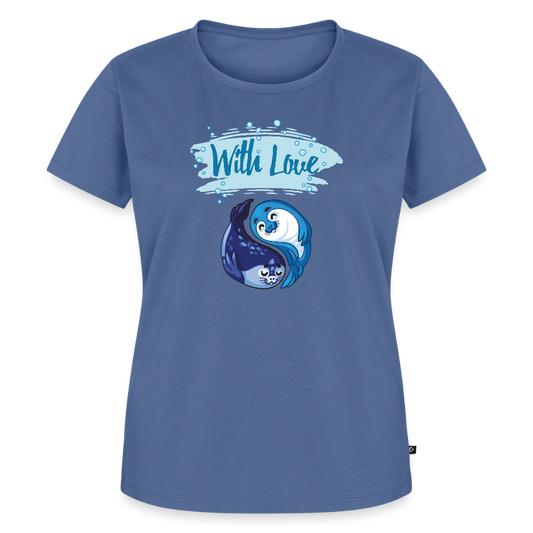Women’s Idyo T-Shirt "With love" - stone blue