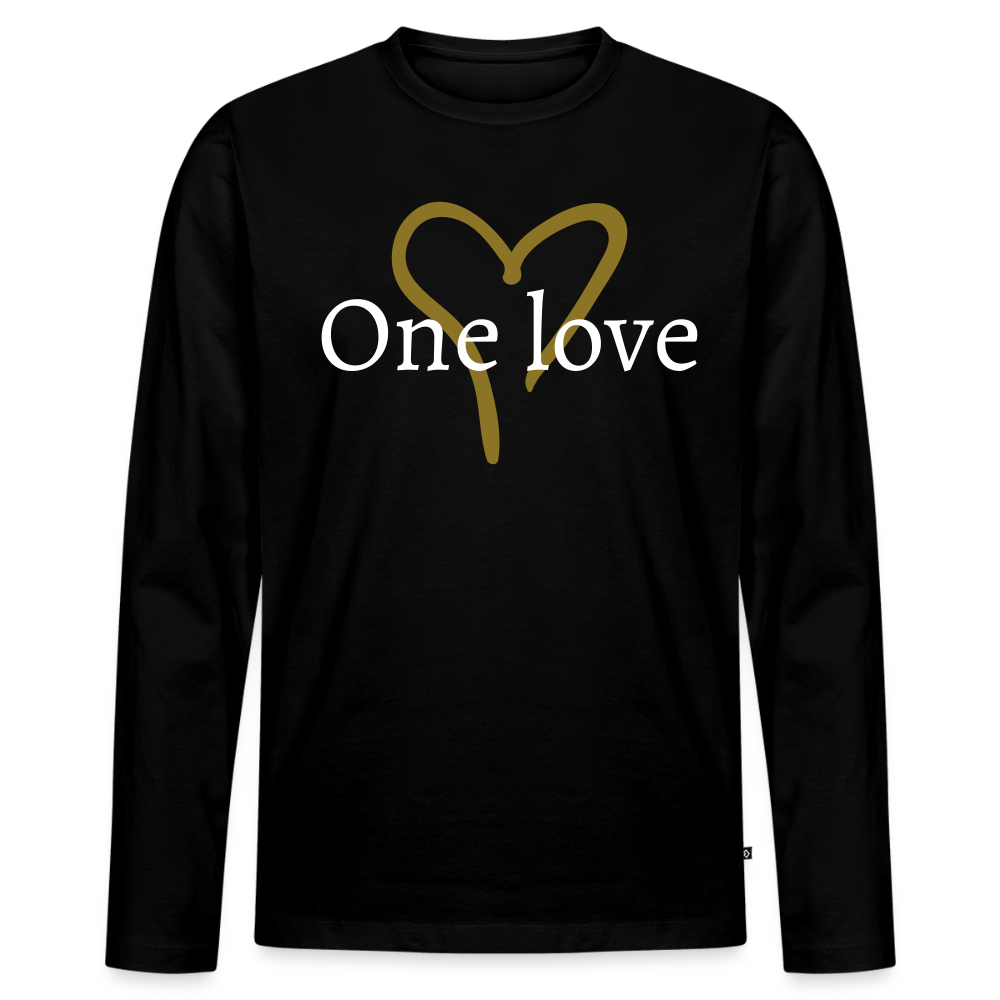 Men's Idyo Longsleeve Shirt "One love" - black