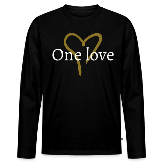 Men's Idyo Longsleeve Shirt "One love" - black