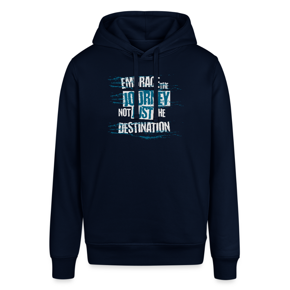 Unisex Organic Idyo Hoodie "Embrace the journey" - navy