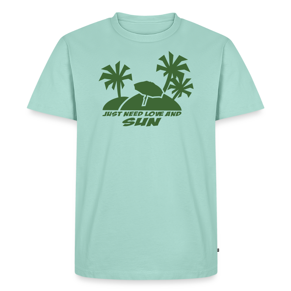 Men’s Idyo T-Shirt "Just need love and sun" - mint