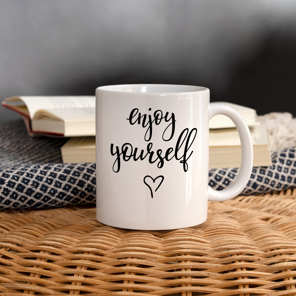 Mug "Enjoy yourself" - white