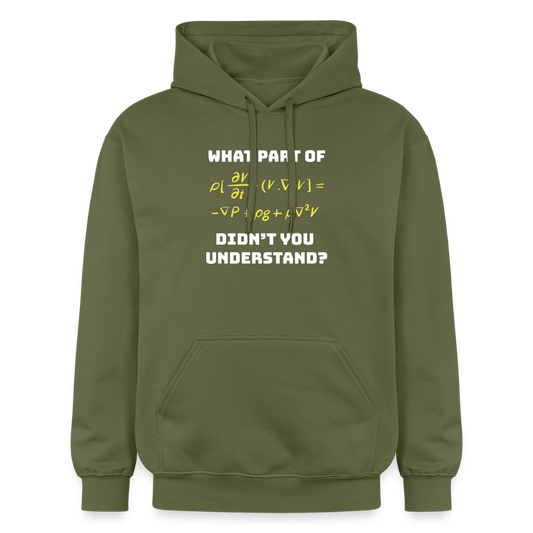 Unisex Softstyle® Midweight Idyo Hoodie "What part of didn't you understand" - military green