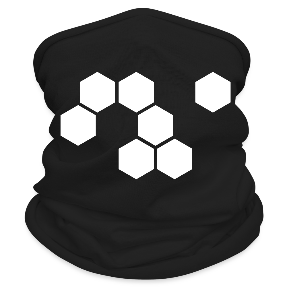 All-purpose Idyo  scarf "Hexagons" - black