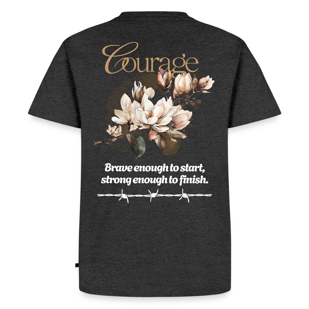 Men’s Idyo T-Shirt "Courage" - heather anthracite