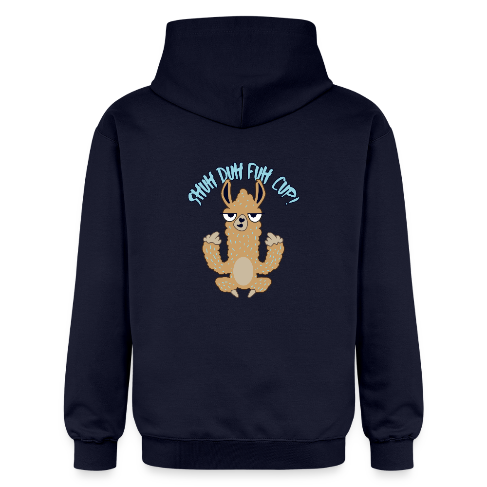 Unisex Softstyle® Midweight Idyo Hoodie "Shut the fuck up" - navy