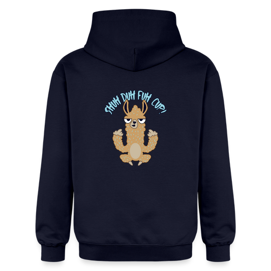 Unisex Softstyle® Midweight Idyo Hoodie "Shut the fuck up" - navy