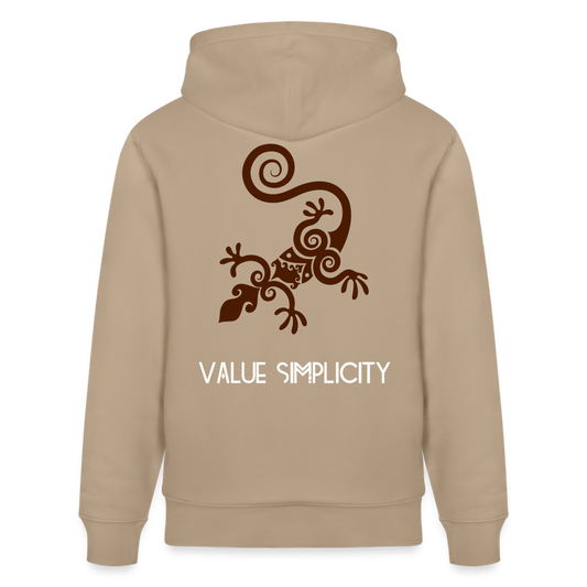Unisex Organic Idyo Hoodie "Value simplicity" - beige