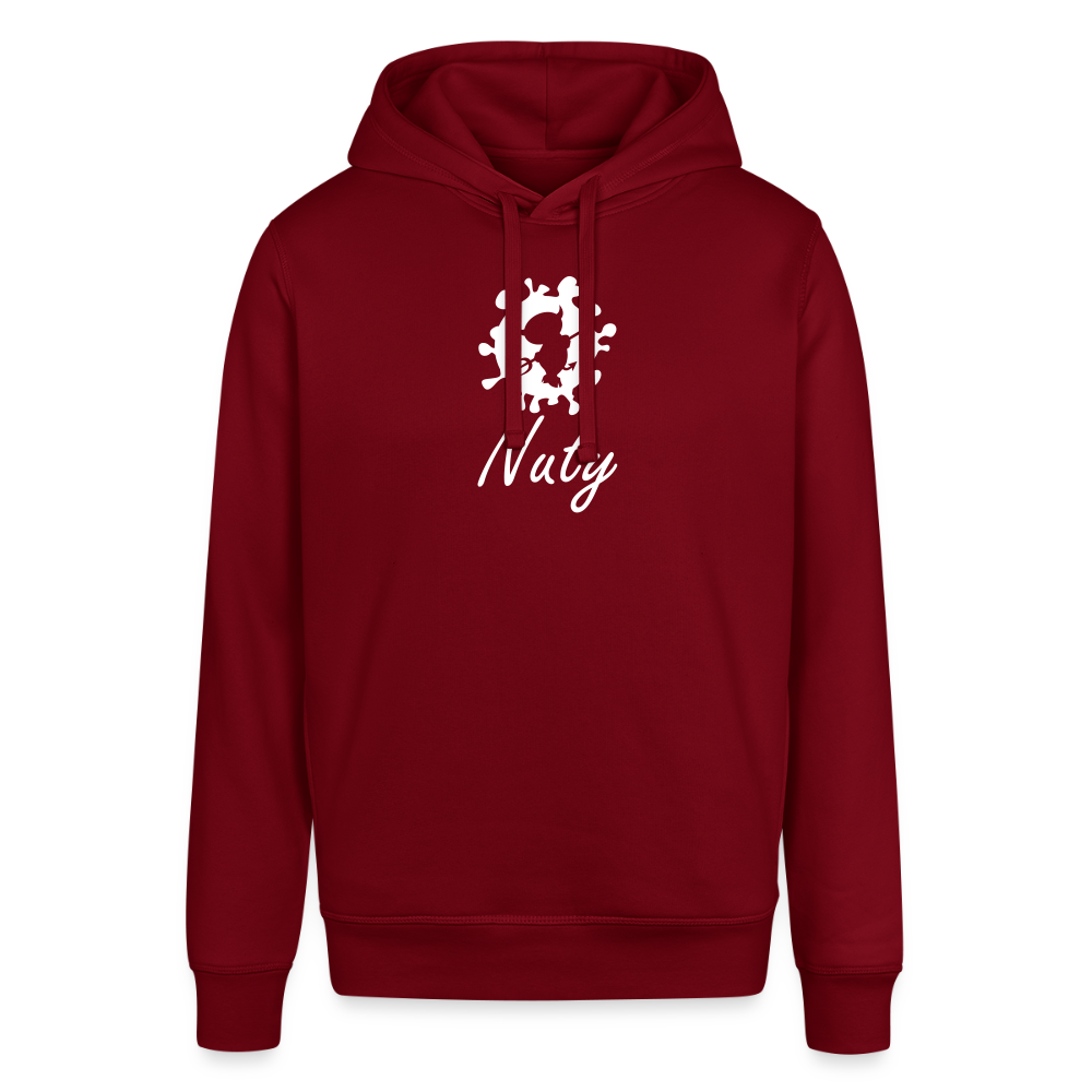 Unisex Organic Idyo Hoodie "Nuty" - burgundy