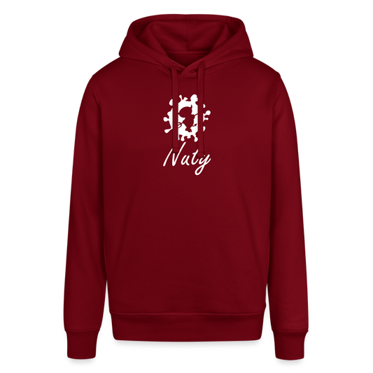 Unisex Organic Idyo Hoodie "Nuty" - burgundy