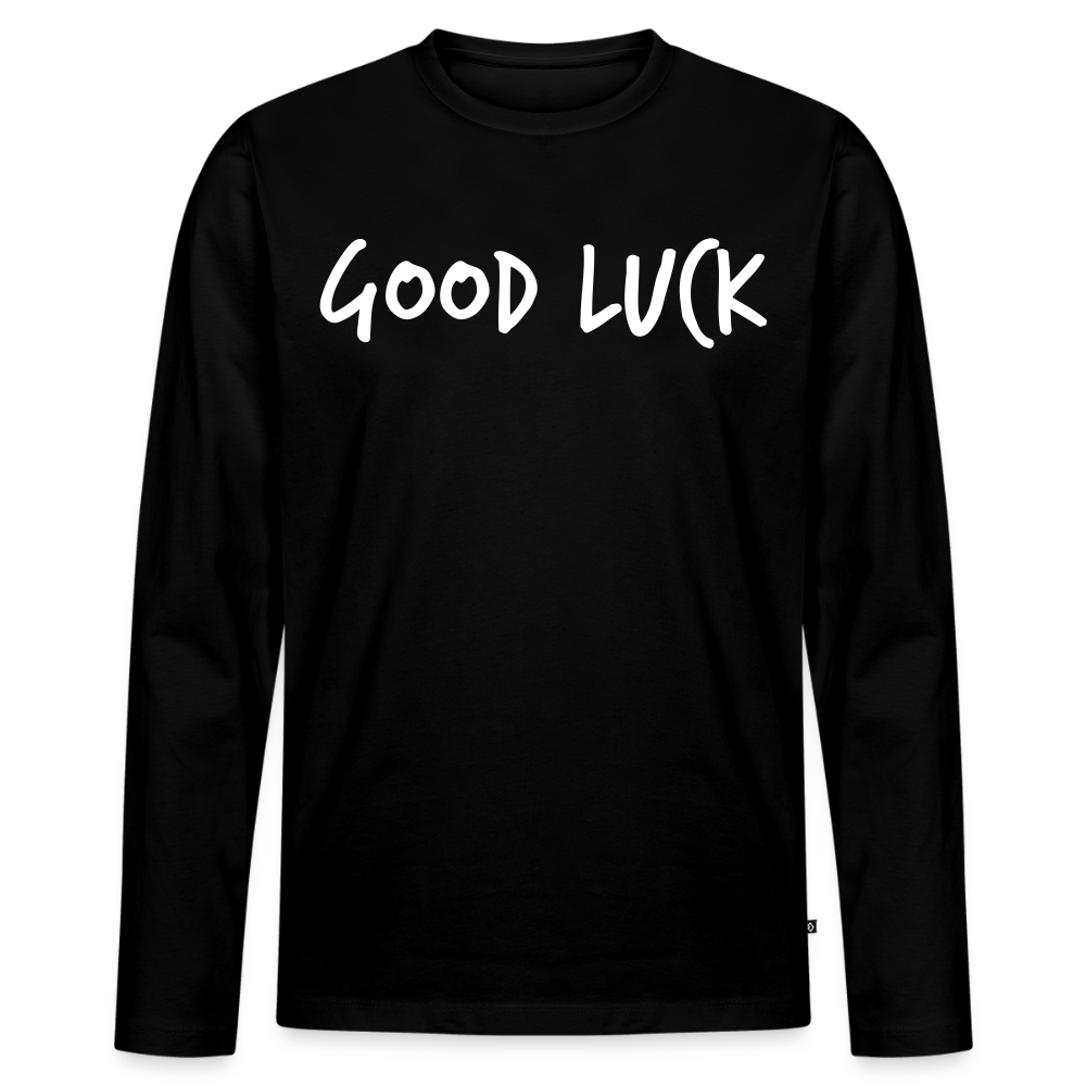 Men's  Idyo Longsleeve Shirt "Goodluck" - black