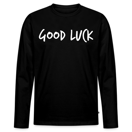 Men's  Idyo Longsleeve Shirt "Goodluck" - black