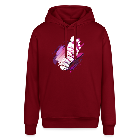 Unisex Organic Idyo Hoodie "Succes" - burgundy