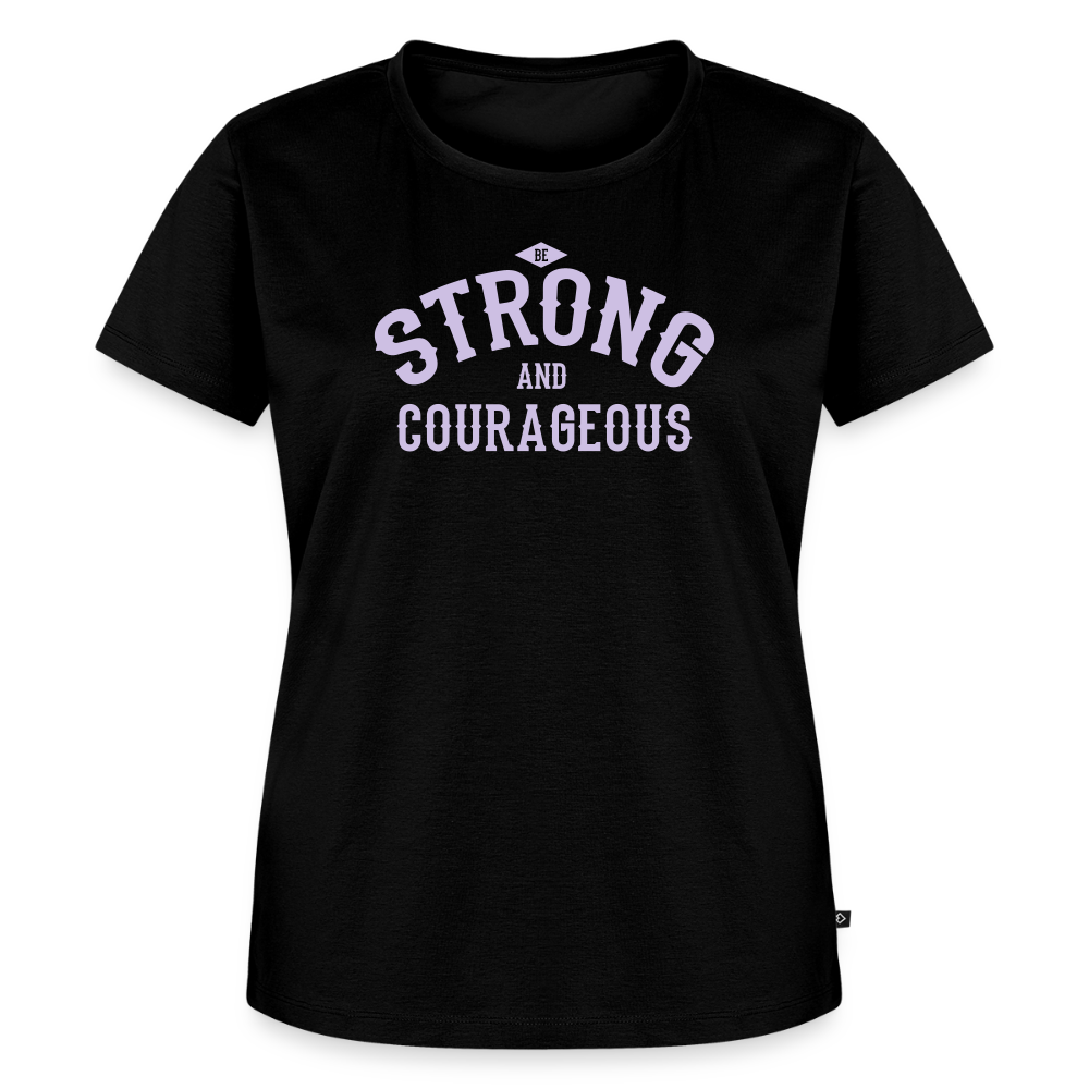 Women’s Idyo T-Shirt "Strong and Courageous" - black