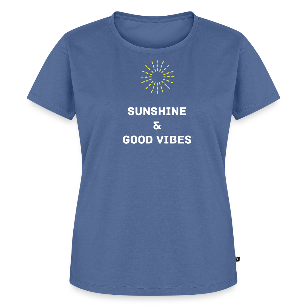 Women’s Idyo T-Shirt "Sunshine & good vibes" - stone blue