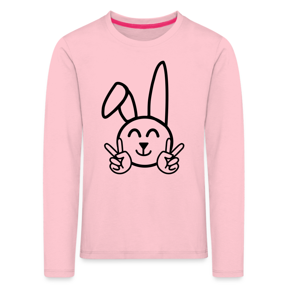 Kids' Premium Longsleeve Shirt "Rabbit" - rose shadow