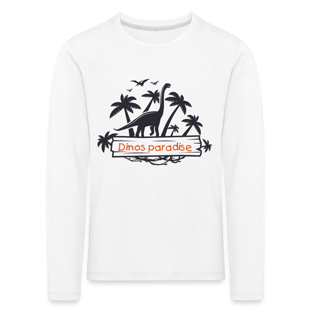 Kids' Premium Idyo Longsleeve Shirt - white