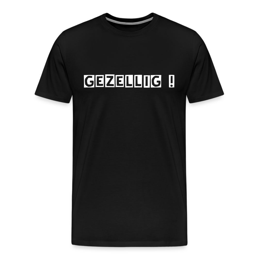 Men’s Premium Idyo T-Shirt "Gezellig" - black