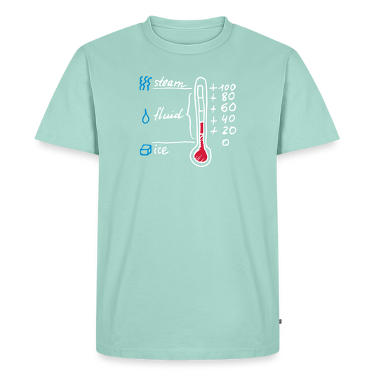 Men’s  Idyo T-Shirt "Water phases" - mint 