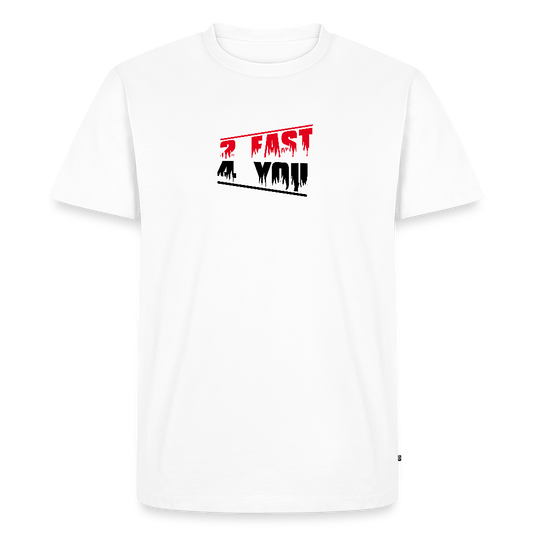 Men’s  Idyo T-Shirt "2 fast 4 you" - white