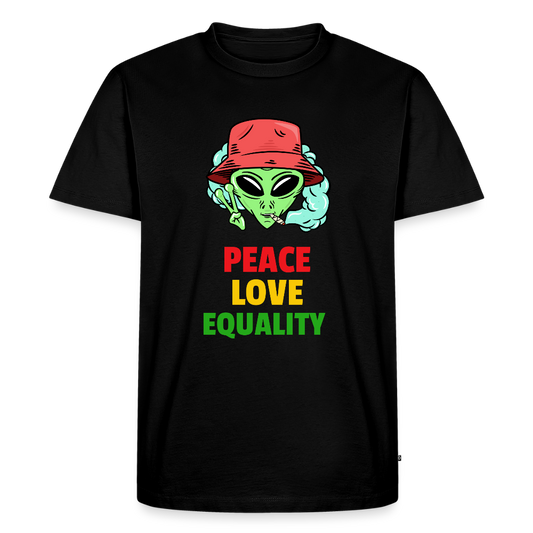 Men’s Idyo T-Shirt  "Peace Love Equality" - black