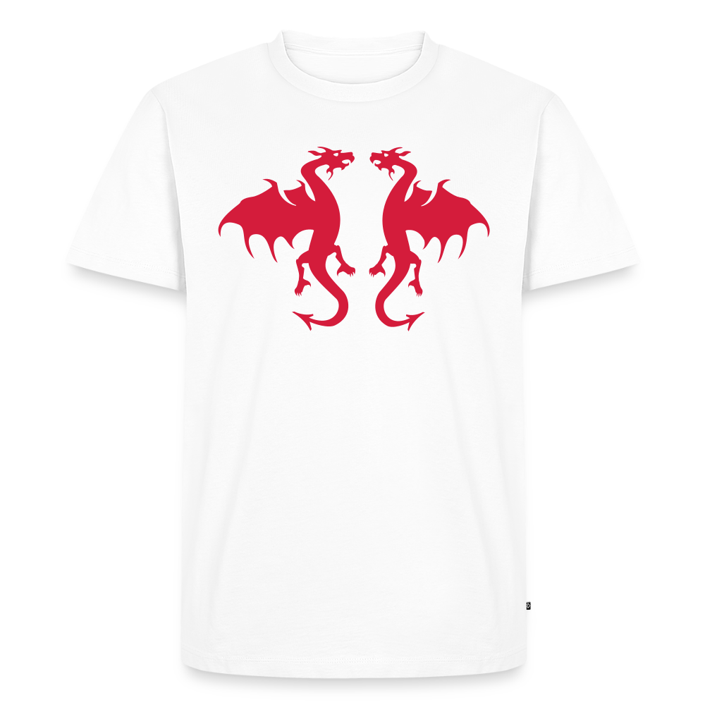 Men’s  Idyo T-Shirt "Double dragon" - white