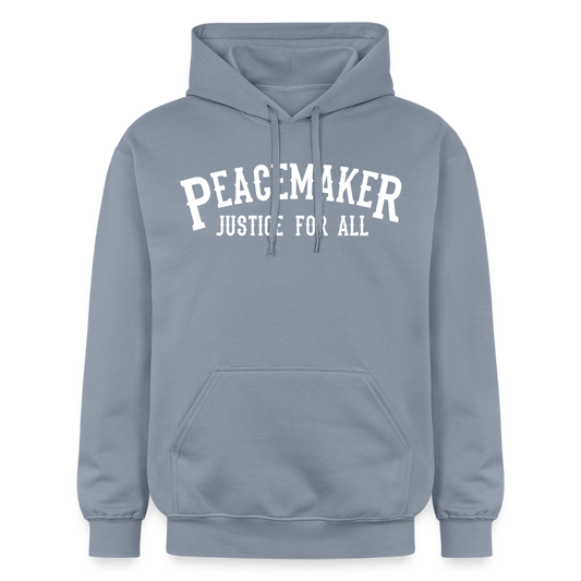 Unisex Softstyle® Midweight Idyo Hoodie "Peacemaker Justice for all" - blue