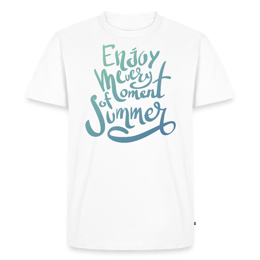 Men's Idyo T-Shirt "Enjoy every moment of summer" - white