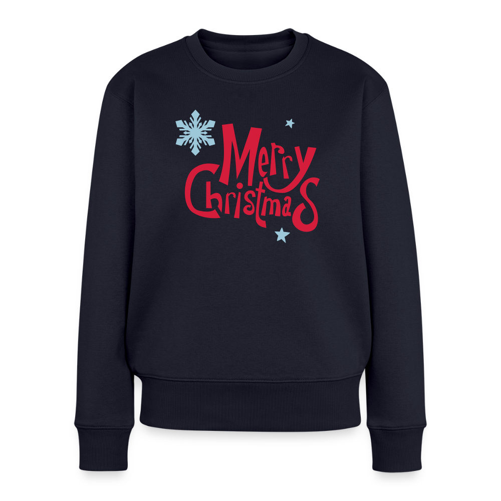 Women’s "Merry Christmas" Sweatshirt - navy