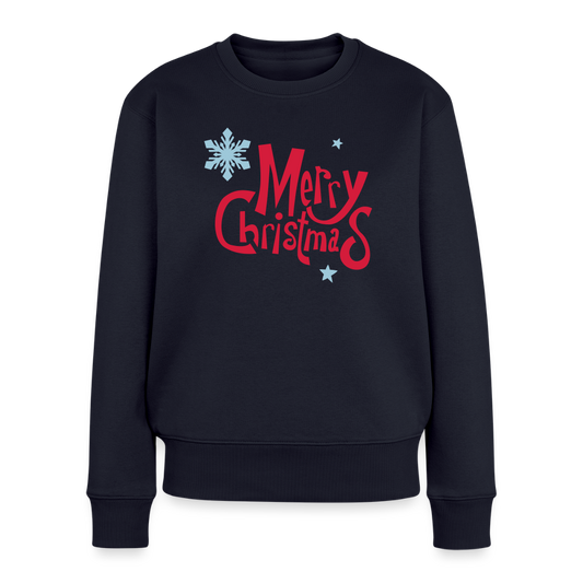 Women’s "Merry Christmas" Sweatshirt - navy