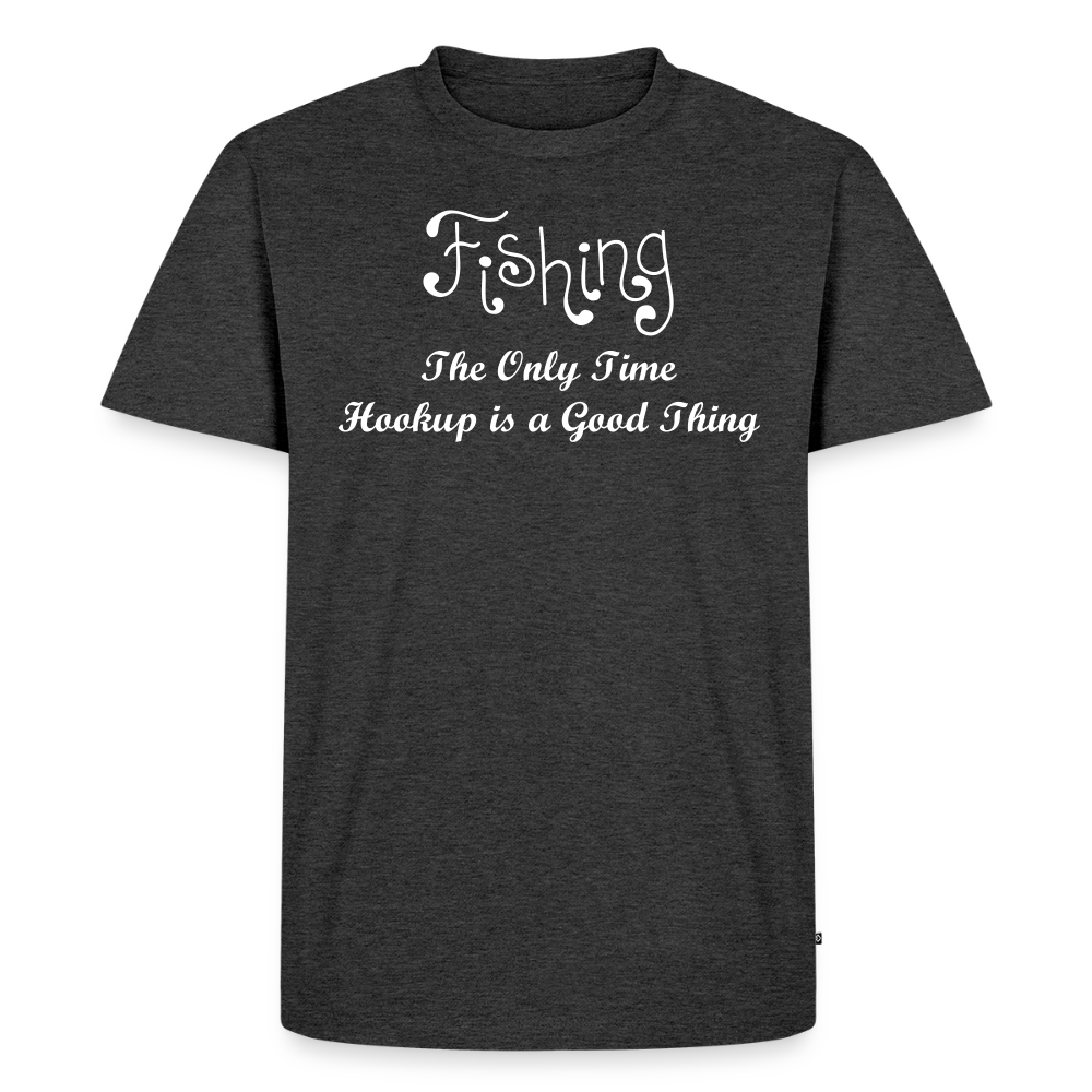 Men's Idyo T-Shirt "The only time hookup is a good thing" - heather anthracite
